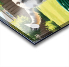 Australian Shepherd Puppy Discovers Garden Hose Acrylic print