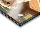 Golden Retriever Puppy Sits Alert And Ready For Adventure Acrylic print