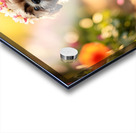 Shih Tzu Puppy Sits Proudly Wearing Flower Crown Acrylic print