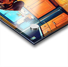 Happy Dachshund Puppy After Getting Delicious Treat Acrylic print