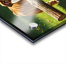 Bulldog Puppy Finds Big Wooden Stick Acrylic print