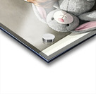 Bulldog Puppy Naps With His Beloved Rabbit Friend Acrylic print