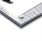 Happy Border Collie Puppy Enjoys Well Deserved Reward Acrylic print