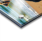 Tired Yorkshire Terrier Puppy Rests On Beach Acrylic print