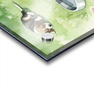 Happy Beagle Puppy After Drinking Water Acrylic print