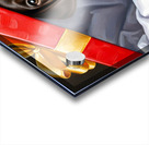 German Shorthaired Pointer Puppy Discovers Big Red Gift Box Acrylic print