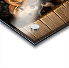 Beagle Puppy Feels Crowded In Tiny Doghouse Acrylic print