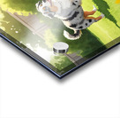 Australian Shepherd Puppy Meets New Friends Acrylic print