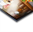 Proud French Bulldog Puppy Chef Shows Off Cooking Creation Acrylic print