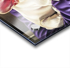 French Bulldog Puppy Sleeping Peacefully On Purple Pillow Acrylic print