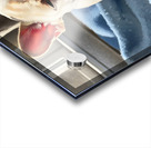 Sleepy French Bulldog Puppy Begins To Yawn Acrylic print