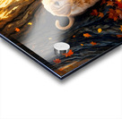 Curious Labrador Puppy Peeking Around Garden Corner Acrylic print