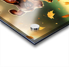 Dachshund Puppy Discovers Autumn Leaf Pile Acrylic print