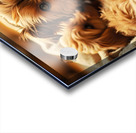 Yorkshire Terrier Puppy In Cozy Laundry Basket With Friends Acrylic print