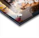 Bulldog Puppy With Golden Crown At Birthday Party Acrylic print