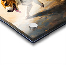 Beagle Puppy Discovers Dancing Wall Shadows Acrylic print