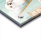 Poodle Puppy Finds Perfect Balance On Rocking Chair Acrylic print