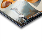 Nervous Corgi Puppy Waits In Bathroom Sink Acrylic print