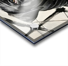 Happy Puppy Enjoys Delicious Peanut Butter Experience Acrylic print