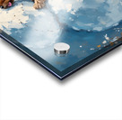 Yorkshire Terrier Puppy Discovers Winter Snowman Acrylic print