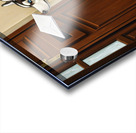 Curious Husky Puppy Discovers The Mail Slot Acrylic print