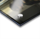 Rottweiler Puppy Discovers Glass Door Reflection Acrylic print