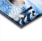 Dachshund Puppy Discovers Winter Snow In Red Sweater Acrylic print