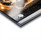 Confused German Shepherd Puppy Tilts Head At Glass Door Acrylic print