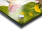 French Bulldog Puppy Discovers Reflection In Puddle Acrylic print