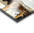 German Shepherd Puppy Discovers Colorful Paint Containers Acrylic print