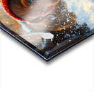 Dachshund Puppys First Snowy Adventure With Earmuffs Acrylic print