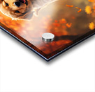 Golden Retriever Puppy Spots Dancing Autumn Leaves Acrylic print