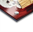 Bichon Frise Puppy Discovers Mysterious Shopping Bag Acrylic print