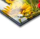 Pug Puppy Discovers Garden Bees Acrylic print