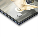 Pug Puppy Discovers Big Blue Backpack Acrylic print