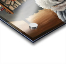 Bichon Frise Puppy Dreams By The Fireplace Acrylic print