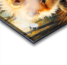 Pomeranian Puppy Discovers Pinecone In Forest Acrylic print