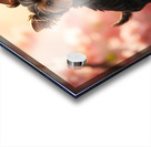 Tired Little King Yorkie Rests On Throne Acrylic print