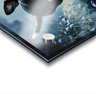 Boston Terrier Puppy Discovers Mysterious Nighttime Shadows Acrylic print