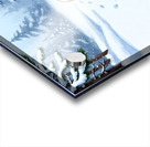 Chihuahua Puppys First Winter Day In Red Sweater Acrylic print