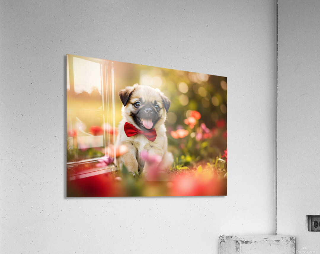 Pug Puppy Gets Ready For Special Day Acrylic Print