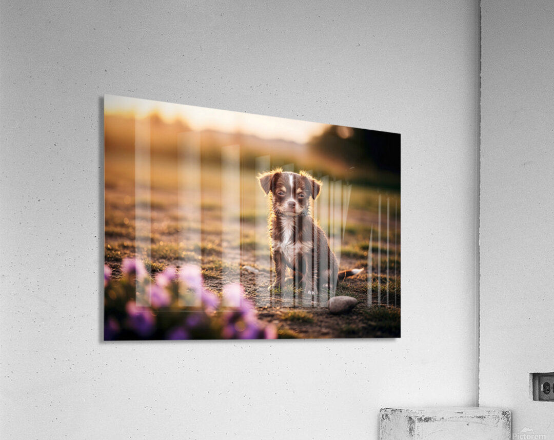 Muddy Chihuahua Puppy After Playtime Acrylic Print