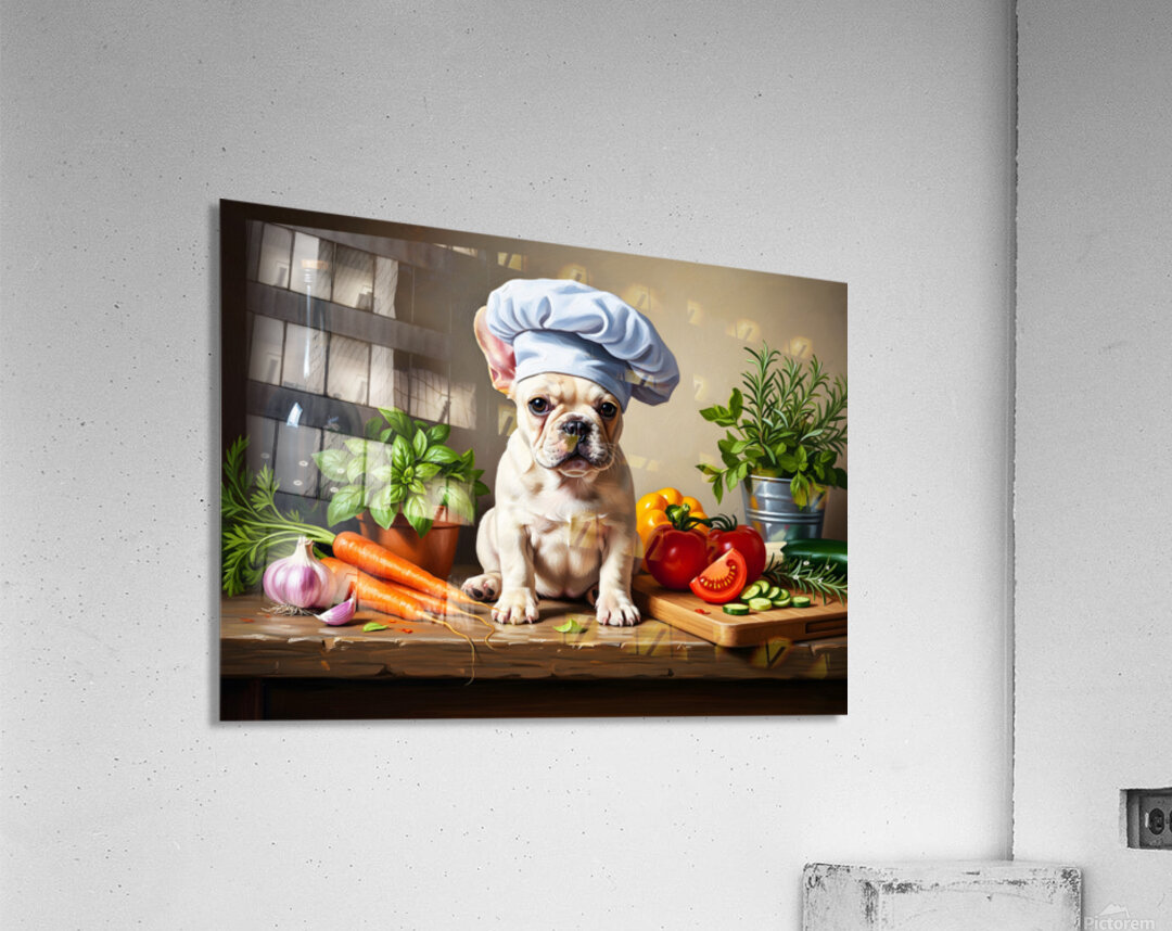 French Bulldog Puppy Chef Ready To Cook Acrylic Print