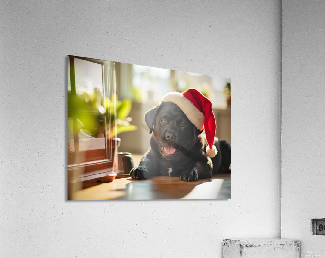 Sleepy Cane Corso Puppy Dreams Of Christmas Adventures Acrylic Print