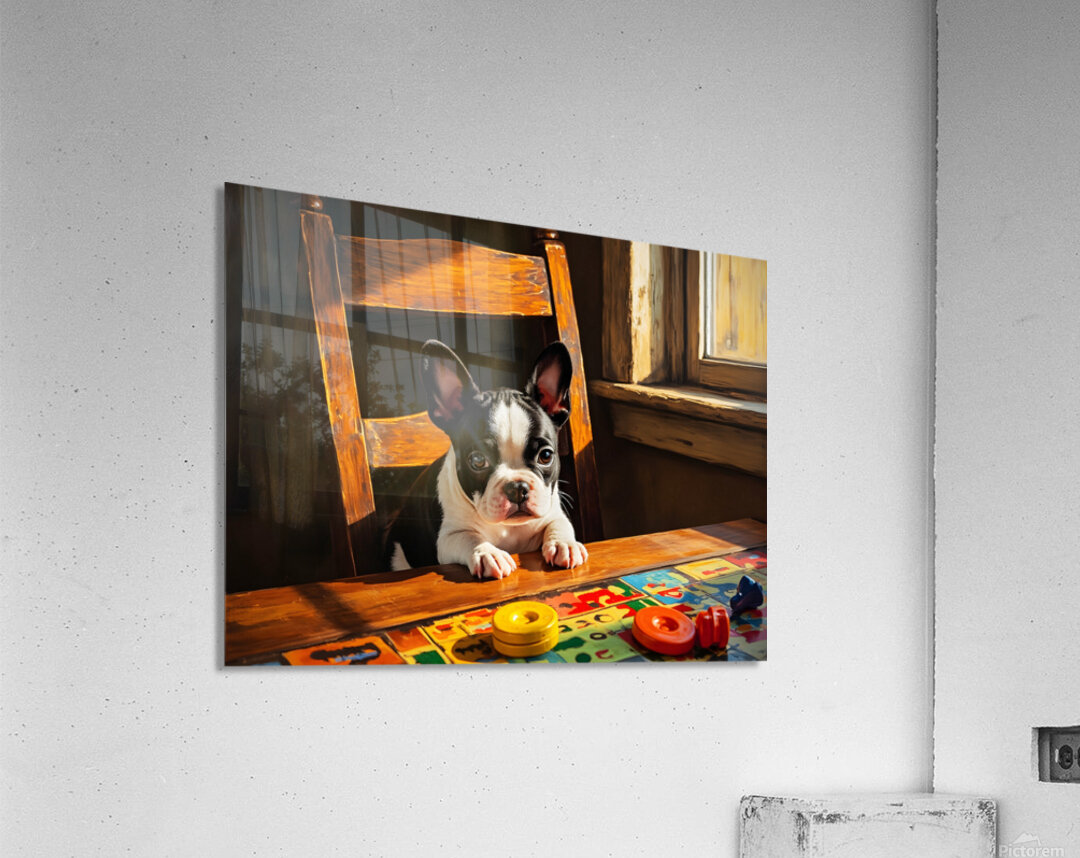 Puppy Proudly Holds Game Piece In Mouth Acrylic Print