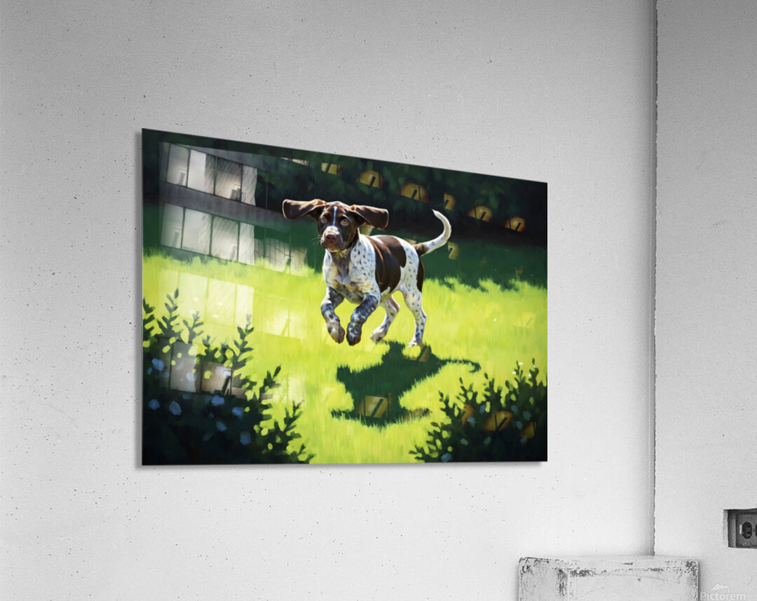 Tired Puppy Rests After Shadow Adventure Acrylic Print