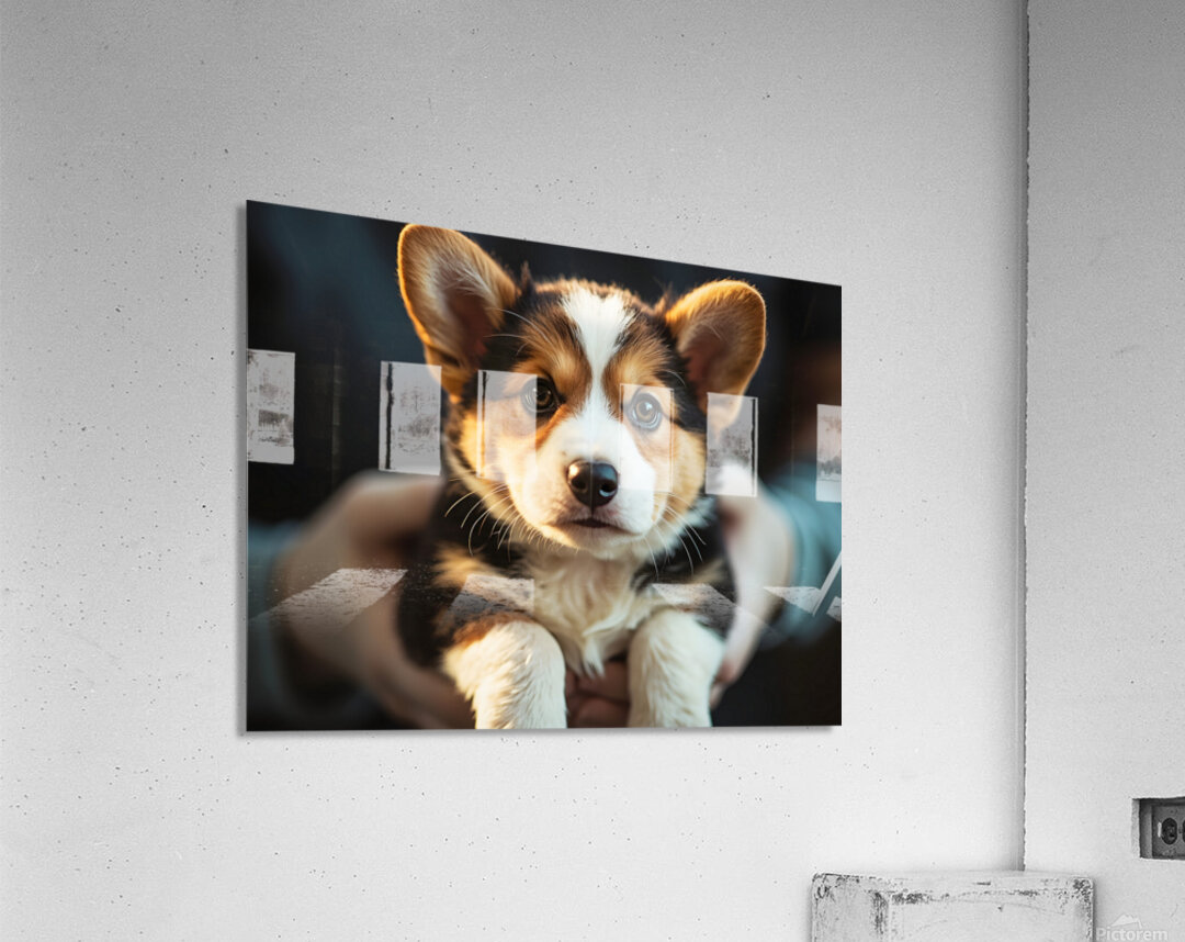 Corgi Puppys First Vet Visit Acrylic Print
