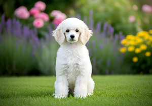 Proud Poodle Puppy Masters Stay Command by Puppy Prints