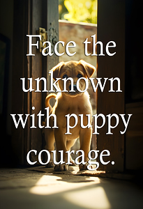 Face Unknown with Puppy Courage by Puppy Prints