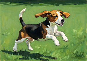 Celebrating Beagle Puppy Success by Puppy Prints
